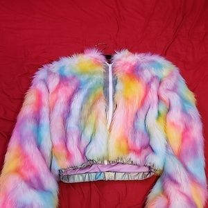 Light up furry jacket